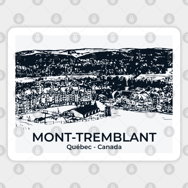 Mont-Tremblant - Québec Magnet by Lakeric